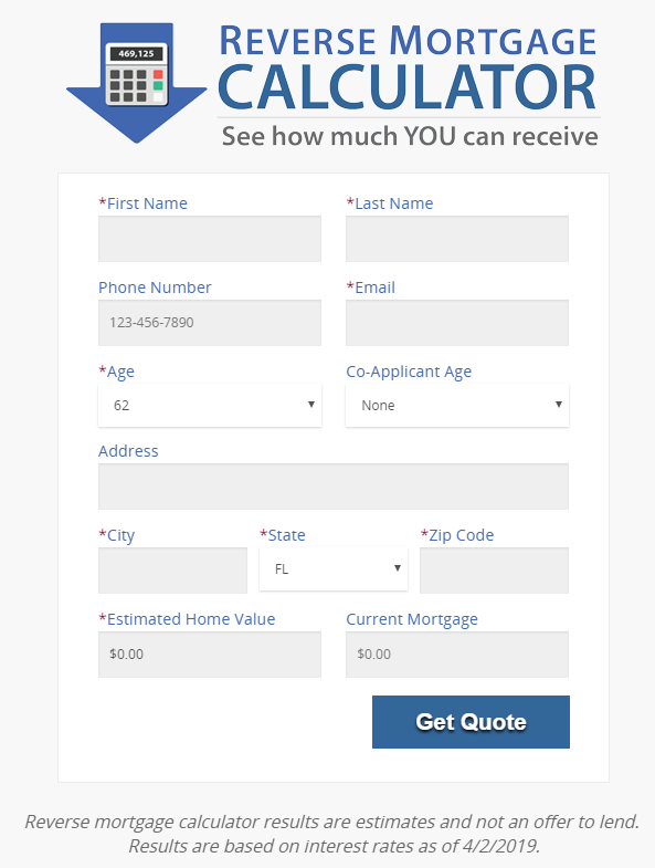 Reverse Mortgage Calculator